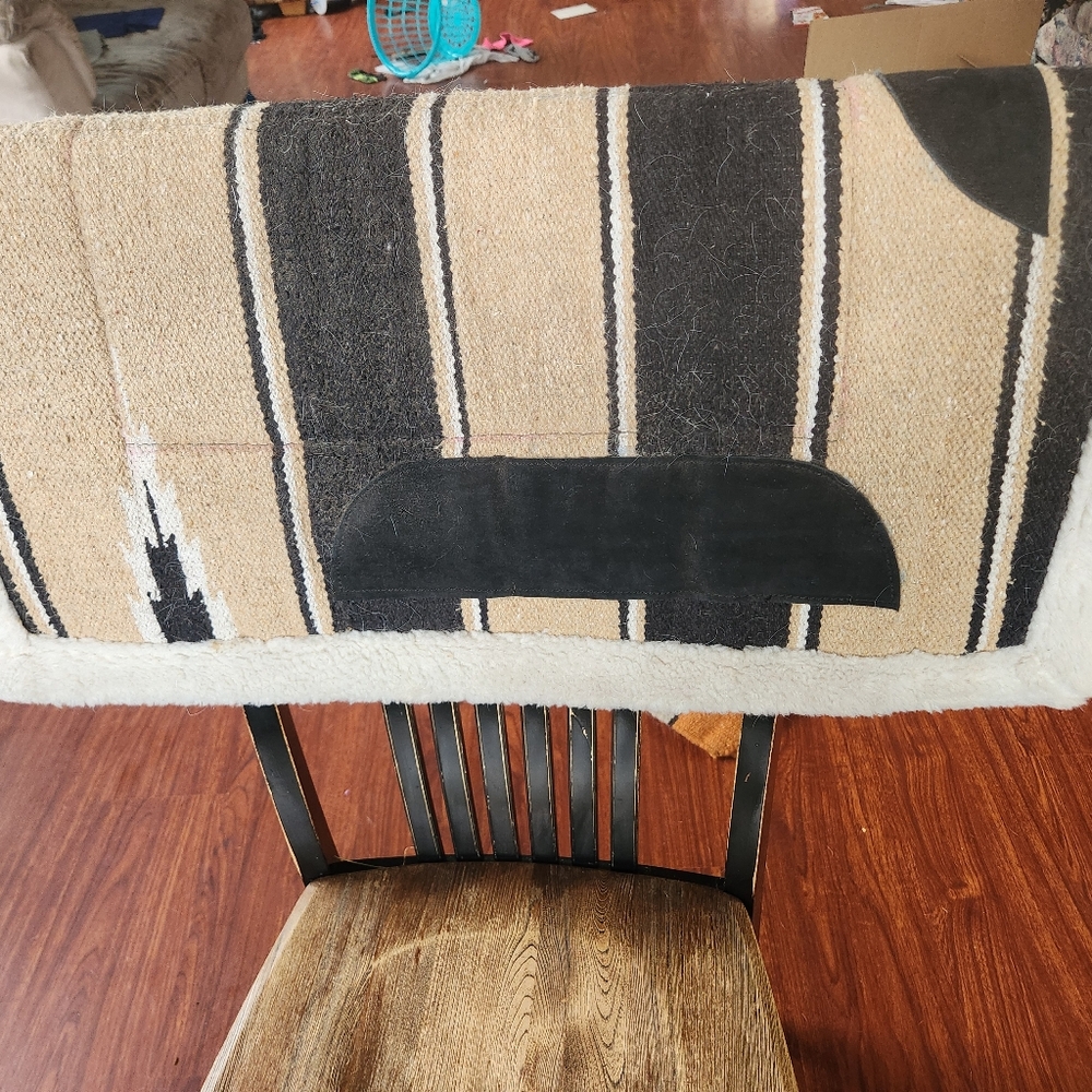 Tan and Black Pet Saddle Blanket